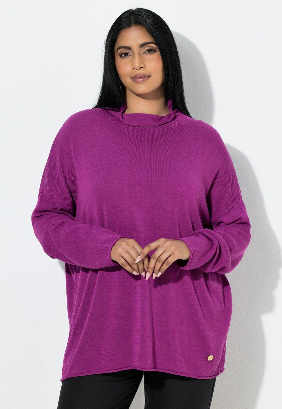 Джемпер Ulla Popken ROLLKANTEN BOXY STEHKRAGENLANGARM, Berry/Purple
Джемпер Ulla Popken ROLLKANTEN BOXY STEHKRAGENLANGARM, Berry/Purple