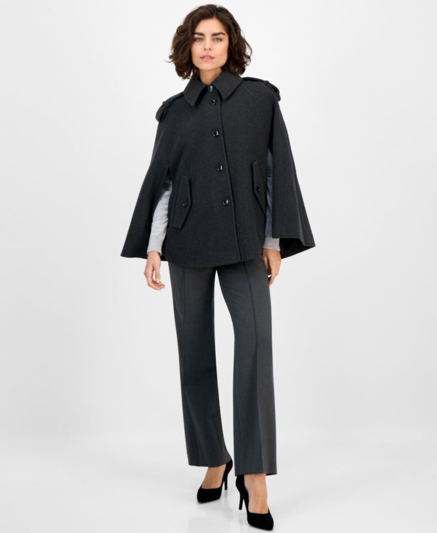 Женское короткое пальто-накидка Anne Klein, Charcoal
Женское короткое пальто-накидка Anne Klein, Charcoal