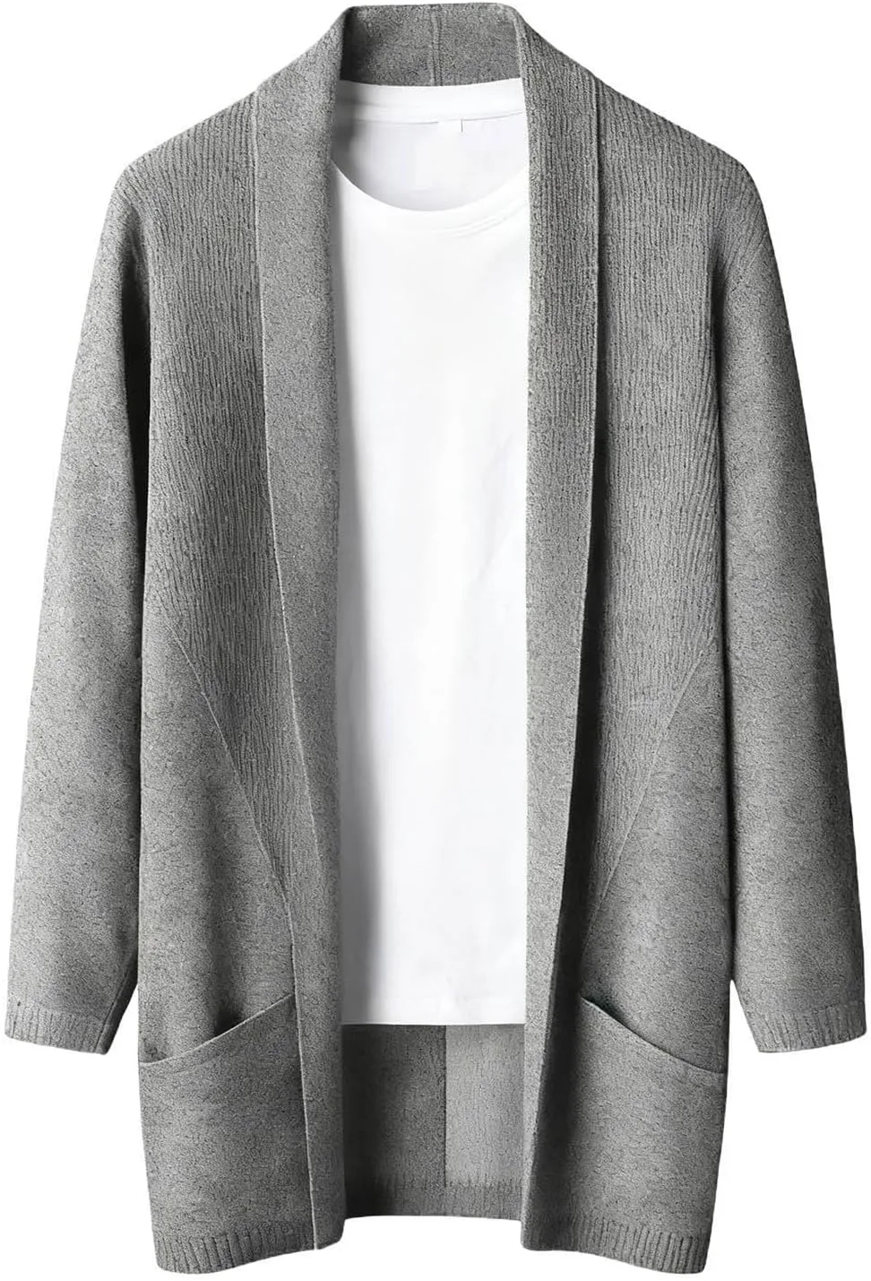 Мужской кардиган Cambkatl с открытой передней частью, длинными рукавами и воротником-шалью
Мужской кардиган Cambkatl с открытой передней частью, длинными рукавами и воротником-шалью