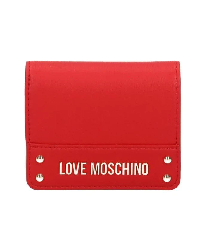 Красный кошелек с застежкой на пуговицу Love Moschino, красный
Красный кошелек с застежкой на пуговицу Love Moschino, красный