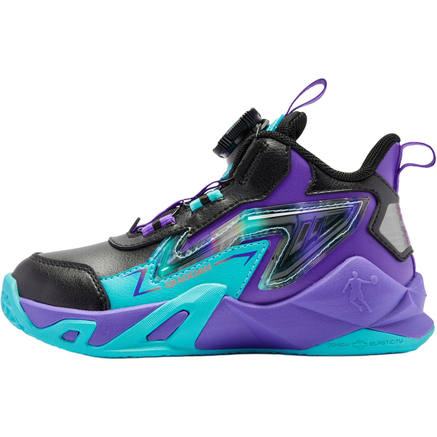 QIAODAN Детские баскетбольные кроссовки среднего размера с противоскользящим покрытием, цвет черный/фиолетовый, для детей 3–7 лет
QIAODAN Детские баскетбольные кроссовки среднего размера с противоскользящим покрытием, цвет черный/фиолетовый, для детей 3–7 лет