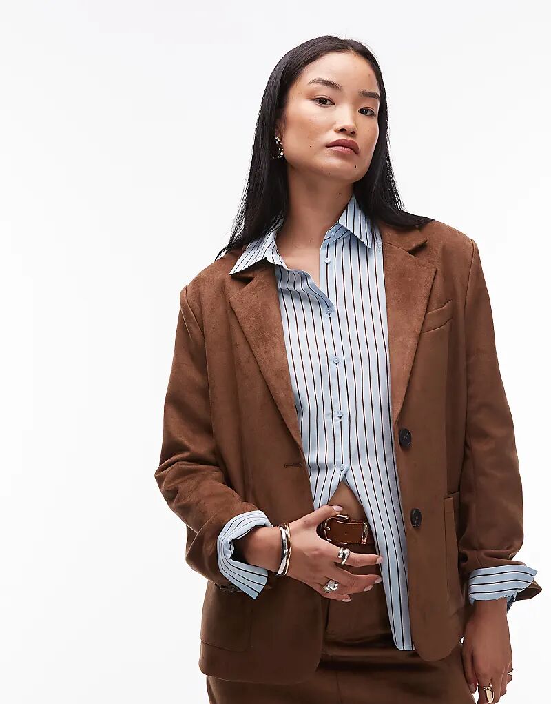 4th & Reckless Plus, пиджак из искусственной замши с карманом спереди, цвет кэмел
4th & Reckless Plus, пиджак из искусственной замши с карманом спереди, цвет кэмел