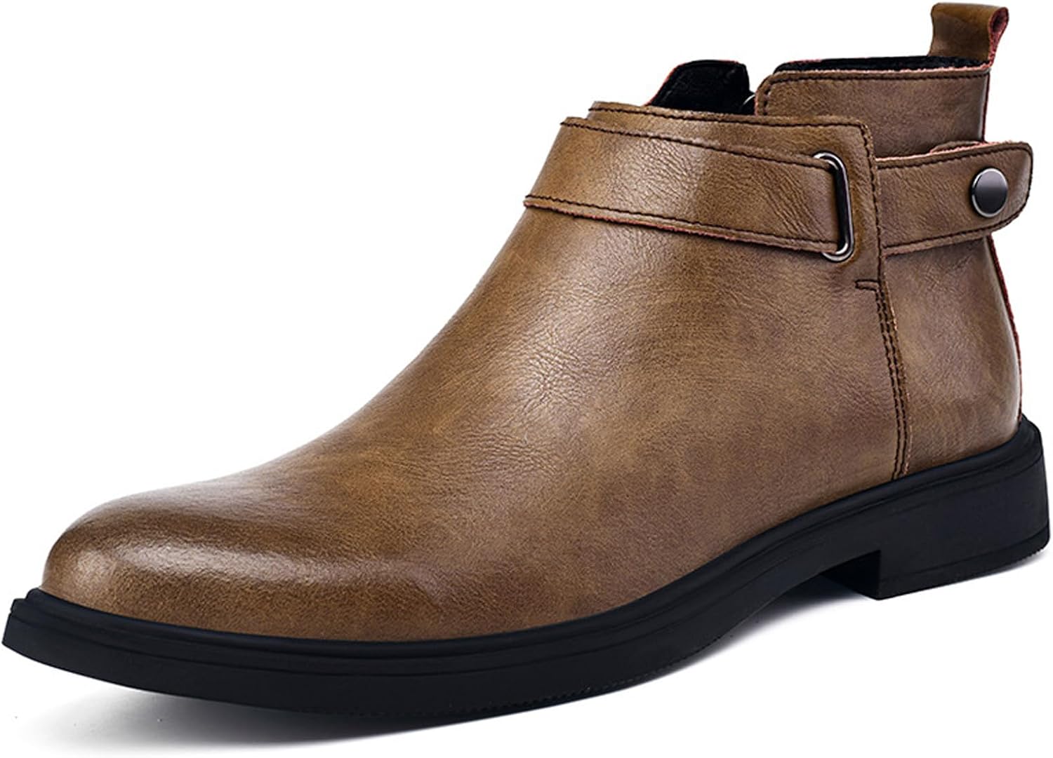 Мужские ботинки Челси с пряжкой из натуральной кожи, низкий каблук, заостренный носок, боковая молния, мягкая подошва, классические ретро-ботильоны Чакка для делового и повседневного ношения Wyuetra, коричневый
Мужские ботинки Челси с пряжкой из натуральной кожи, низкий каблук, заостренный носок, боковая молния, мягкая подошва, классические ретро-ботильоны Чакка для делового и повседневного ношения Wyuetra, коричневый