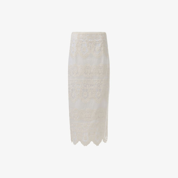 Юбка Leem Pencil с кружевной отделкой, белый
Юбка Leem Pencil с кружевной отделкой, белый