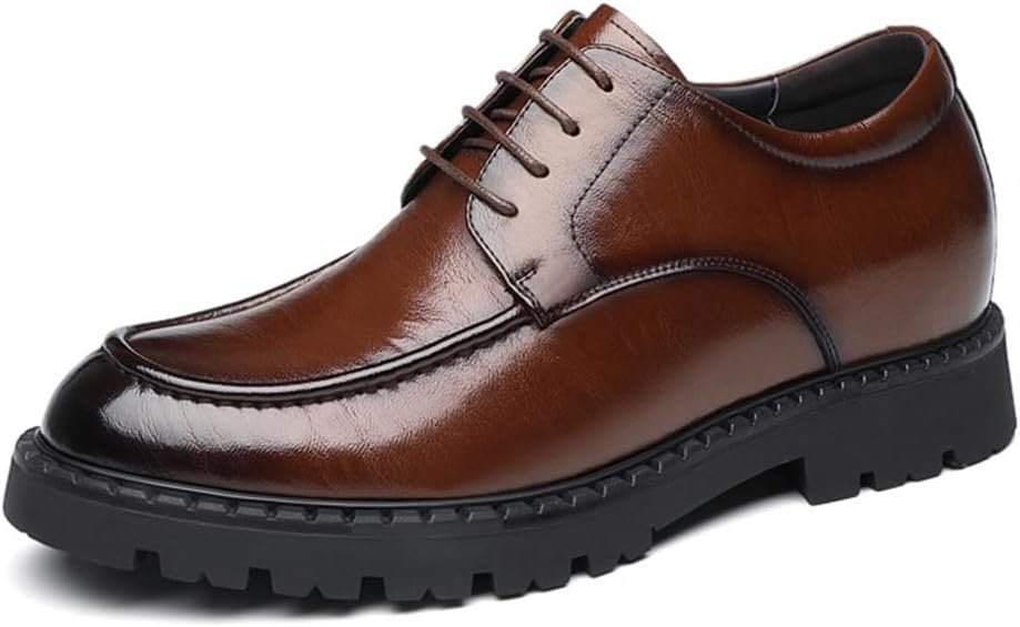 Мужские туфли с подъемом YGCEEIA, кожаные свадебные туфли, оксфорды с закрытым носком, шнуровкой и скрытым каблуком, формальные деловые туфли, коричневый
Мужские туфли с подъемом YGCEEIA, кожаные свадебные туфли, оксфорды с закрытым носком, шнуровкой и скрытым каблуком, формальные деловые туфли, коричневый
