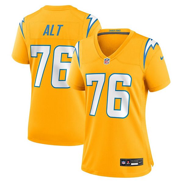 Женская футболка Joe Alt Los Angeles Chargers Alternate Charger Power Game Nike
Женская футболка Joe Alt Los Angeles Chargers Alternate Charger Power Game Nike
