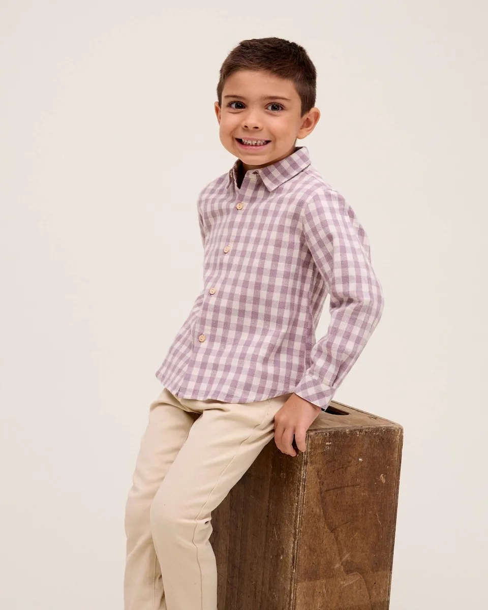 Рубашка для мальчика в клетку Dadati, фиолетовый
Рубашка для мальчика в клетку Dadati, фиолетовый