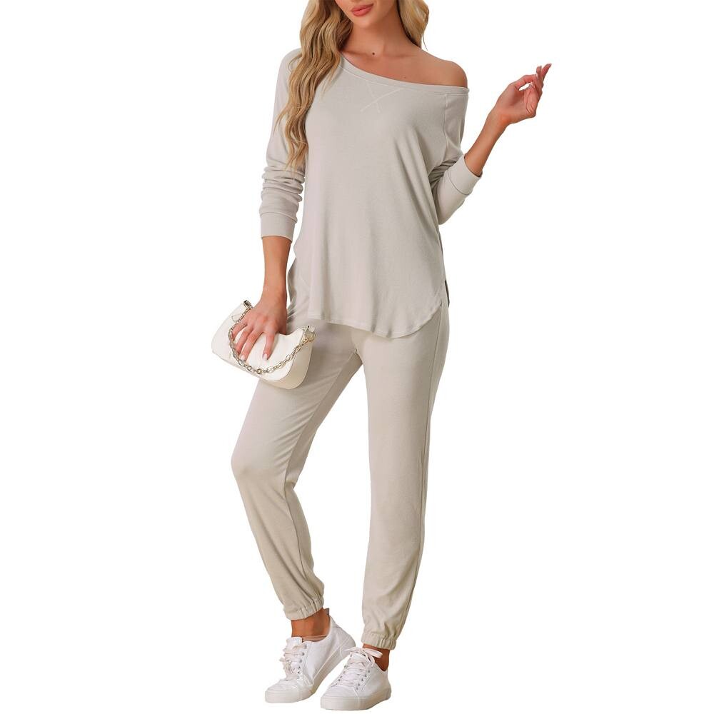 Женский пижамный комплект с длинными рукавами и круглым вырезом, комплект домашней одежды Cheibear, цвет Khaki
Женский пижамный комплект с длинными рукавами и круглым вырезом, комплект домашней одежды Cheibear, цвет Khaki