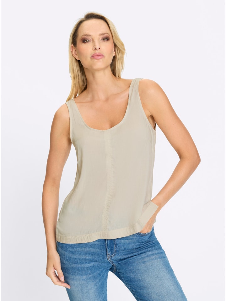 Блузка-топ песочного цвета Heine
Блузка-топ песочного цвета Heine