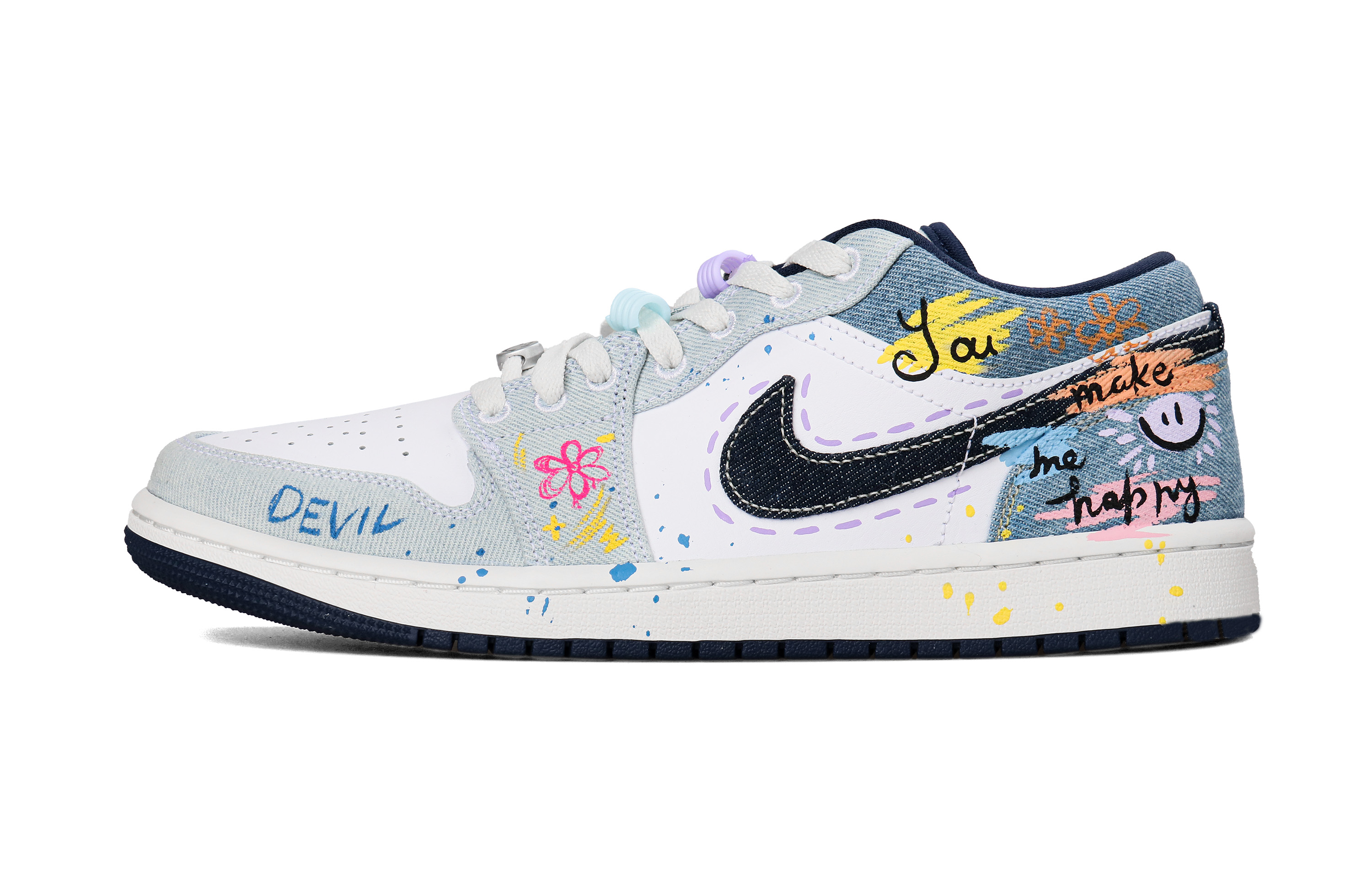 Jordan Баскетбольные кроссовки Air 1 с низким верхом, устойчивые к истиранию, мужские, белые, синие
Jordan Баскетбольные кроссовки Air 1 с низким верхом, устойчивые к истиранию, мужские, белые, синие