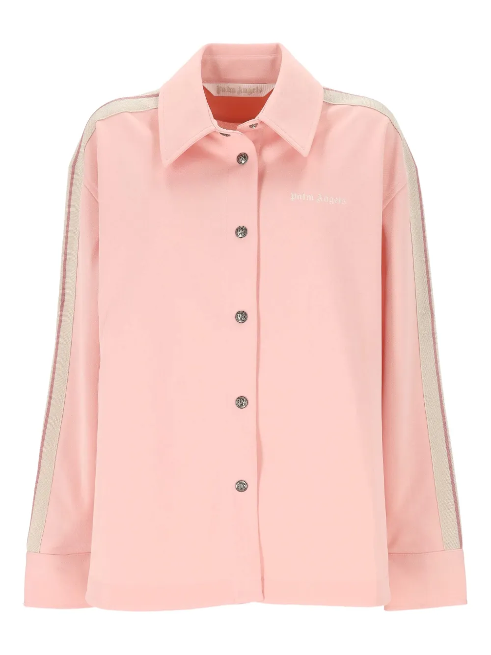 Рубашка в полоску с вышивкой Palm Angels, розовый
Рубашка в полоску с вышивкой Palm Angels, розовый