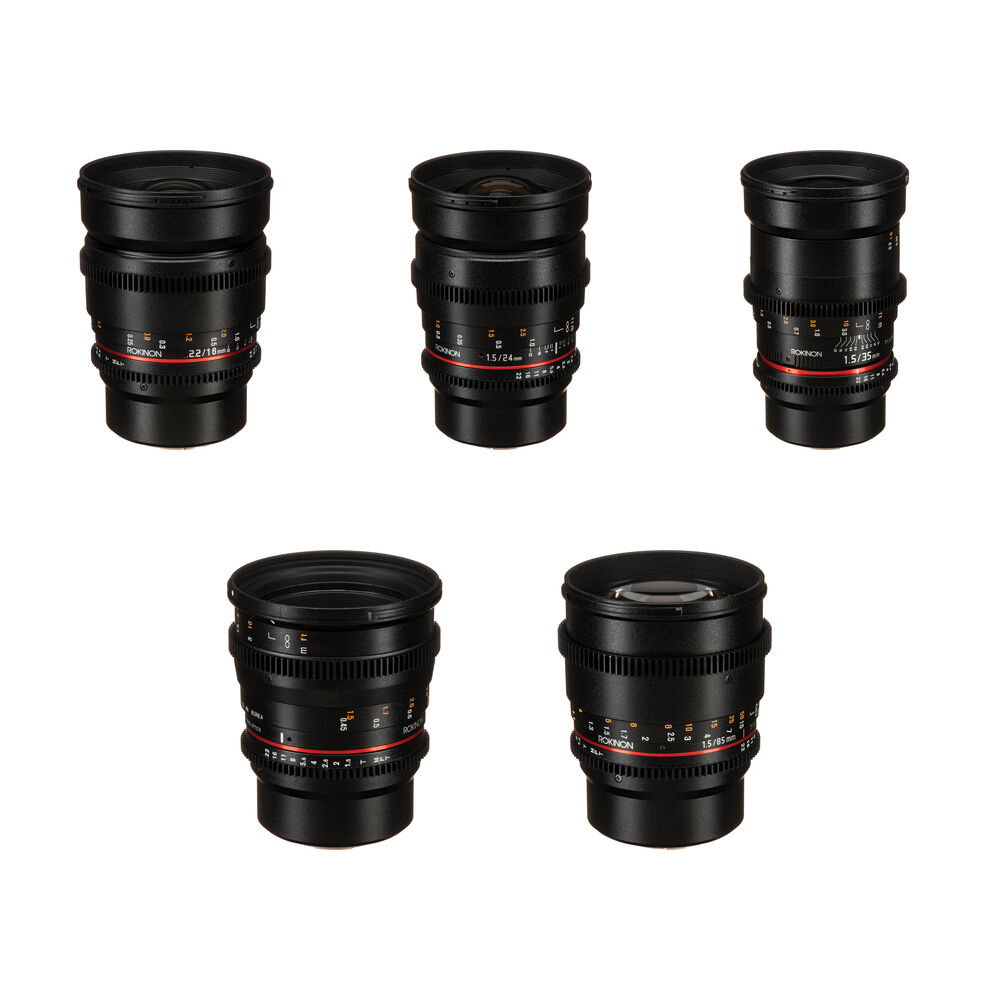 Комплект объективов Rokinon Cine DS 5 с креплением MFT
Комплект объективов Rokinon Cine DS 5 с креплением MFT