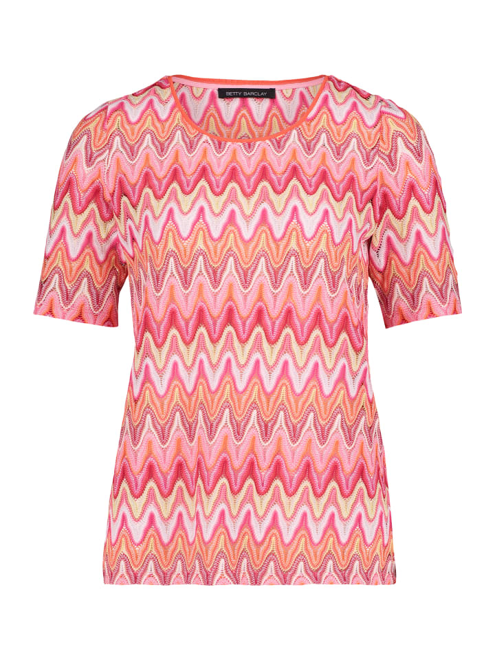 Кружевная рубашка с ребристыми манжетами красного/розового цвета Betty Barclay
Кружевная рубашка с ребристыми манжетами красного/розового цвета Betty Barclay