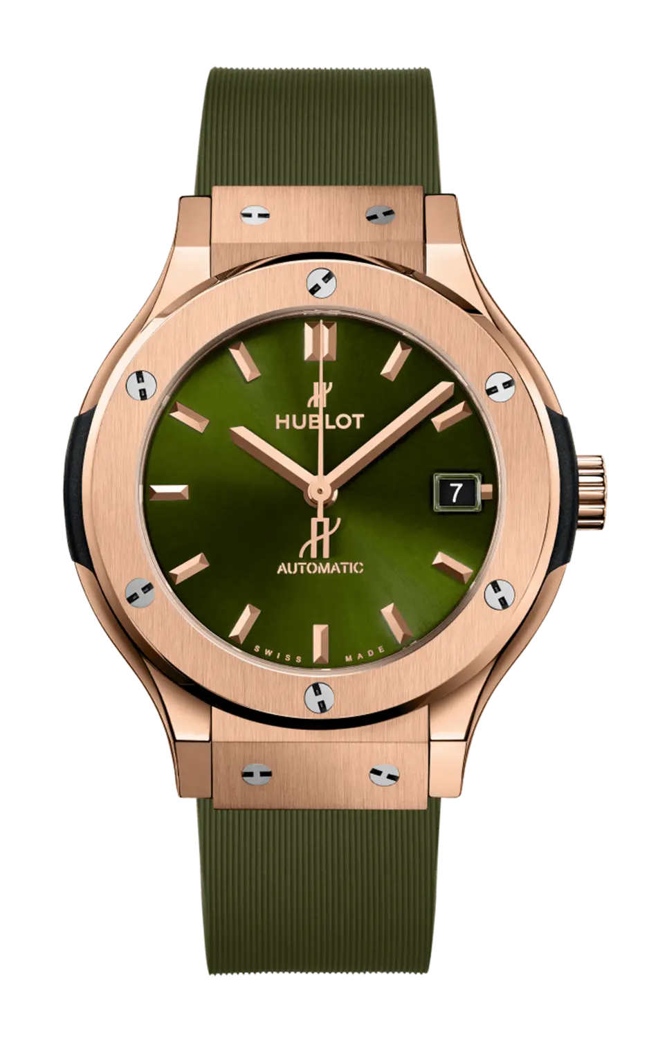 Часы classic fusion king gold green 38 мм Hublot
Часы classic fusion king gold green 38 мм Hublot