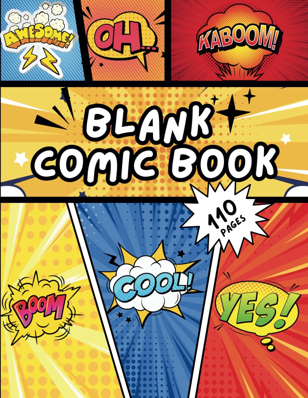 Blank Comic Book: Design Your Own Stories with Unique Templates for Kids, Teens, And Adults (Independently published)
Blank Comic Book: Design Your Own Stories with Unique Templates for Kids, Teens, And Adults (Independently published)