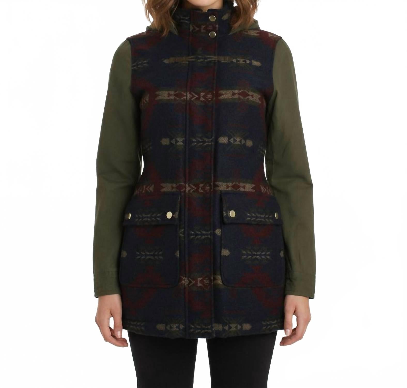 Пальто с ацтекским принтом в смешанной технике, многоцветное Coffeeshop, Multi
Пальто с ацтекским принтом в смешанной технике, многоцветное Coffeeshop, Multi