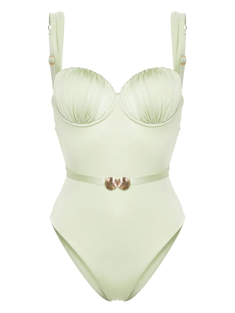 Купальник Balconette со сборками Noire Swimwear, зеленый
Купальник Balconette со сборками Noire Swimwear, зеленый