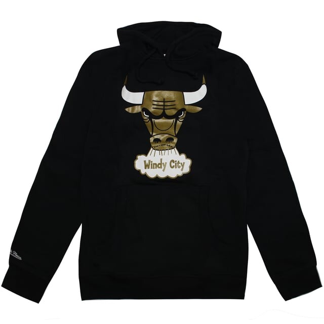 Мужская толстовка Mitchell & ness Chicago Bulls Gold Standard Mitchell And Ness, черный 
Мужская толстовка Mitchell & ness Chicago Bulls Gold Standard Mitchell And Ness, черный