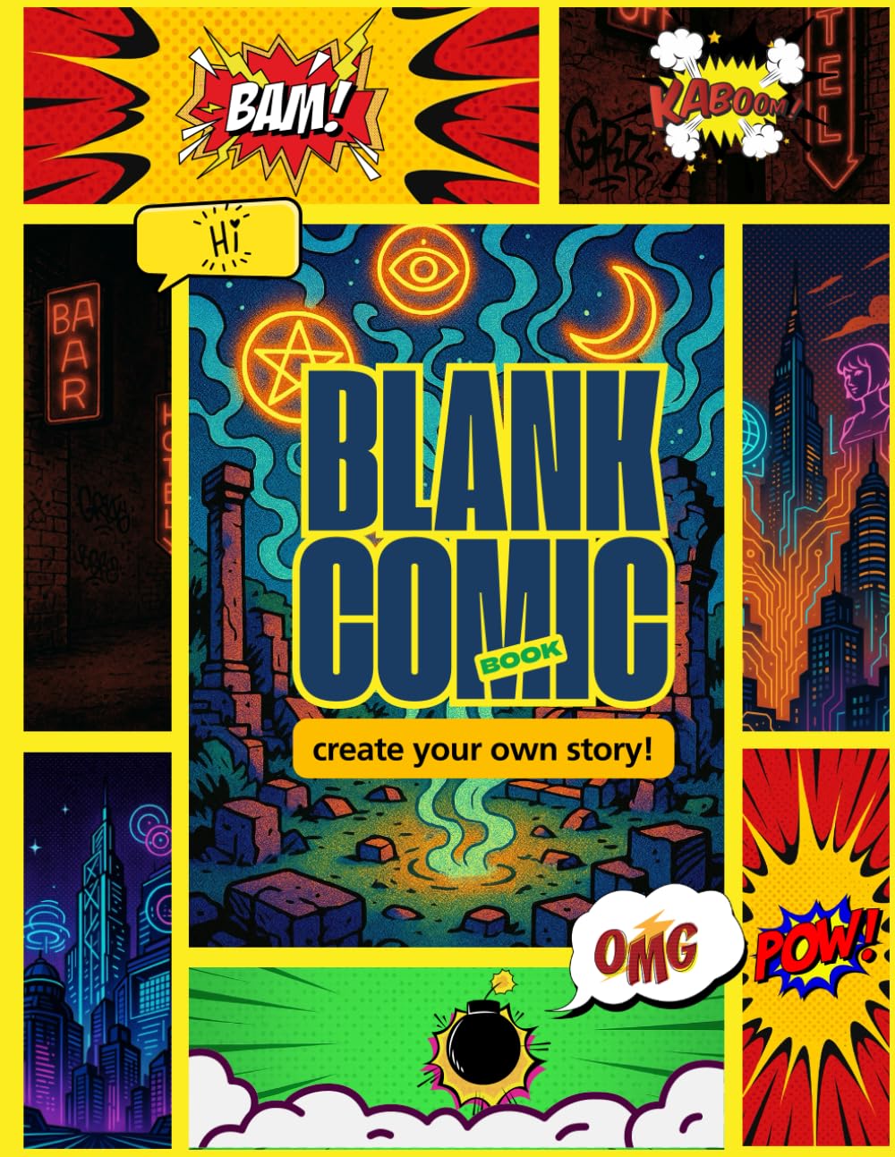 Blank Comic book for kids - Create your own Story (Independently published)
Blank Comic book for kids - Create your own Story (Independently published)
