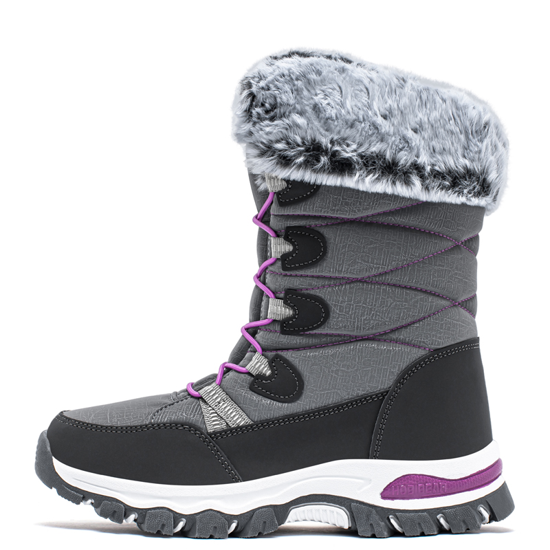 Теплые нескользящие детские ботинки HOBIBEAR, серый
Теплые нескользящие детские ботинки HOBIBEAR, серый