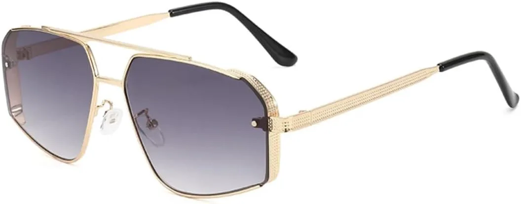 Модные винтажные металлические солнцезащитные очки для женщин и мужчин, для активного отдыха, с защитой от УФ-излучения UV400 TOIPASTN, Gold Gradient Gray
Модные винтажные металлические солнцезащитные очки для женщин и мужчин, для активного отдыха, с защитой от УФ-излучения UV400 TOIPASTN, Gold Gradient Gray