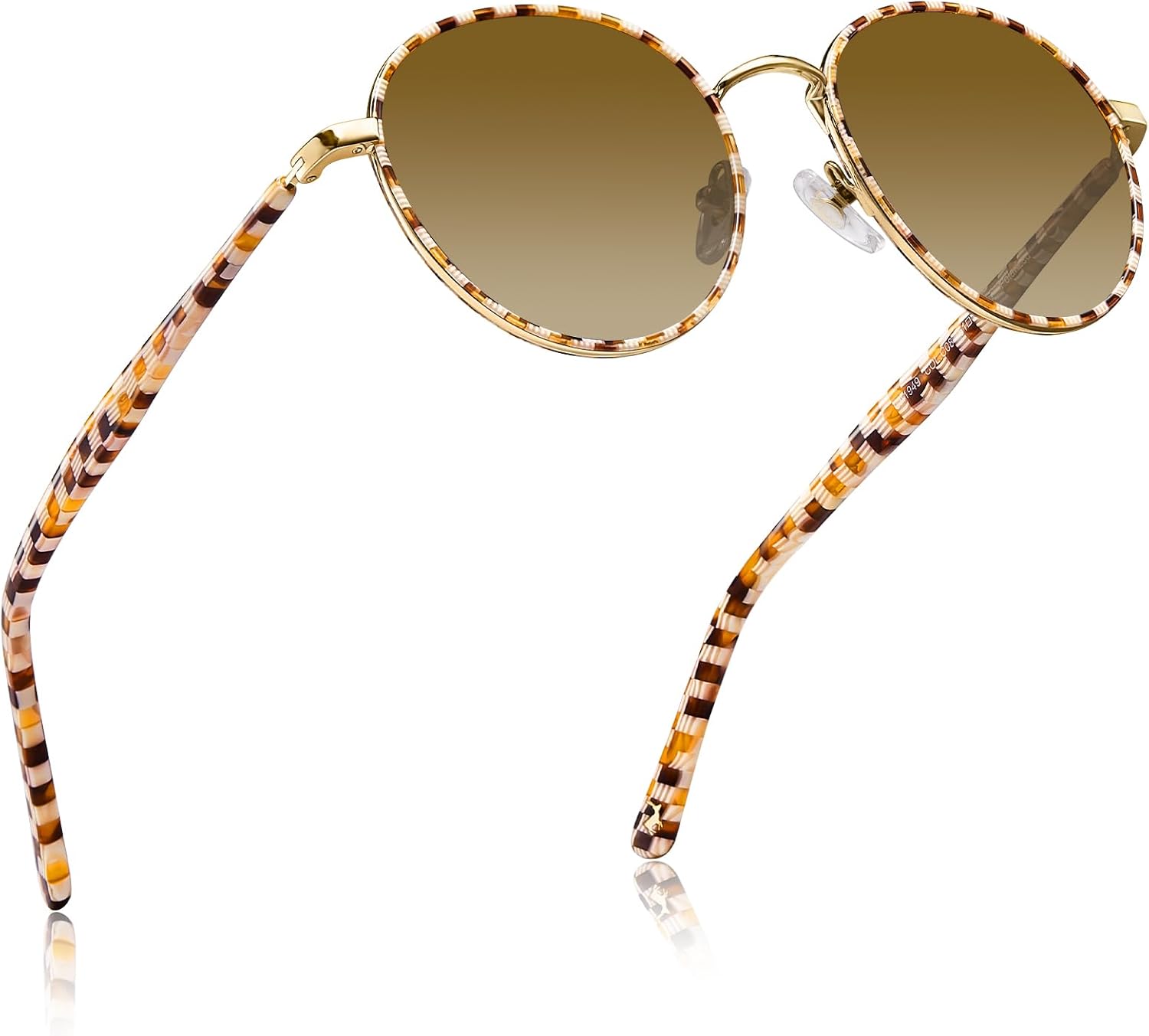 Солнцезащитные очки CARFIA Retro Round Polarized для женщин, защита от УФ-излучения, дужки из ацетата, металлическая оправа, очки для вождения, A: Checkered Frame / Brown Gradient Lens
Солнцезащитные очки CARFIA Retro Round Polarized для женщин, защита от УФ-излучения, дужки из ацетата, металлическая оправа, очки для вождения, A: Checkered Frame / Brown Gradient Lens