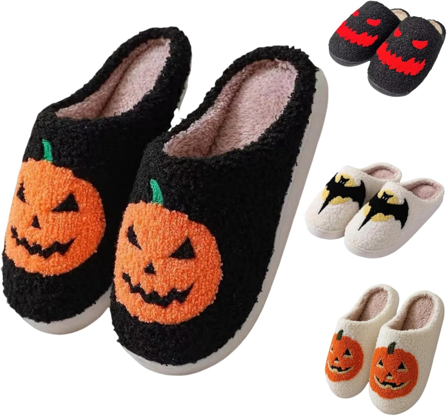 Тапочки Lacknick из хлопка с Хэллоуинской тематикой для дома, теплые зимние, противоскользящие, забавные, с мягким пуговым дизайном, подарок для пары, черный
Тапочки Lacknick из хлопка с Хэллоуинской тематикой для дома, теплые зимние, противоскользящие, забавные, с мягким пуговым дизайном, подарок для пары, черный