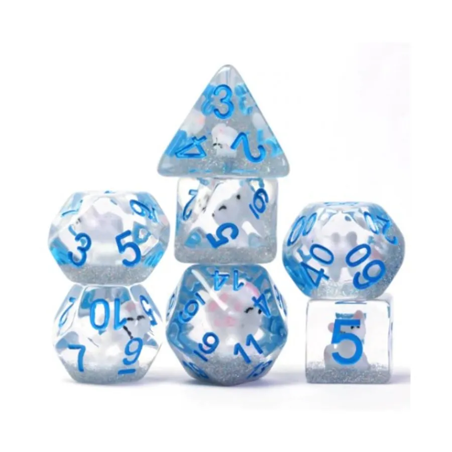 Набор Poly — Arctic Fox с синим (7), Dice Sets - Resin/Acrylic - Blue, Green, & Purple (Foam Brain Games)
Набор Poly — Arctic Fox с синим (7), Dice Sets - Resin/Acrylic - Blue, Green, & Purple (Foam Brain Games)