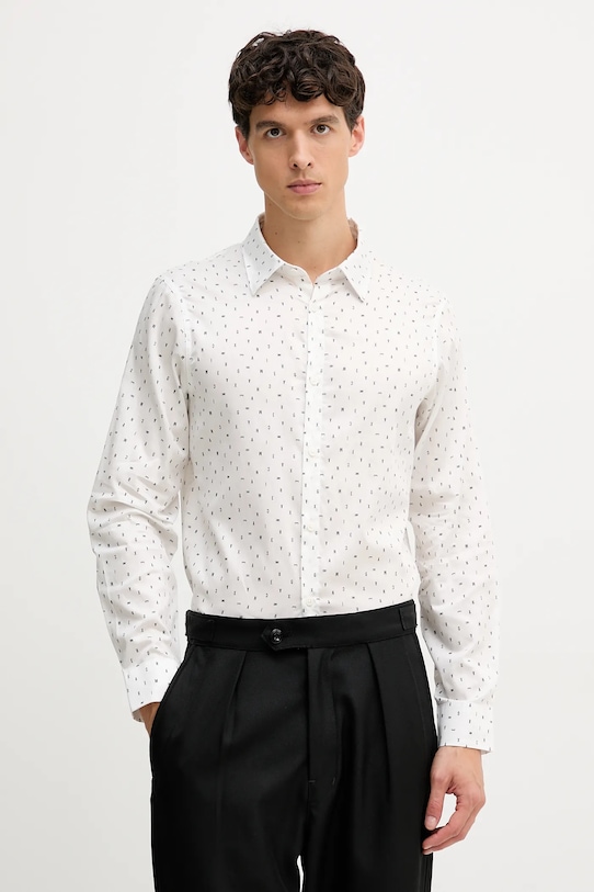 Хлопковая рубашка Armani Exchange, белый
Хлопковая рубашка Armani Exchange, белый