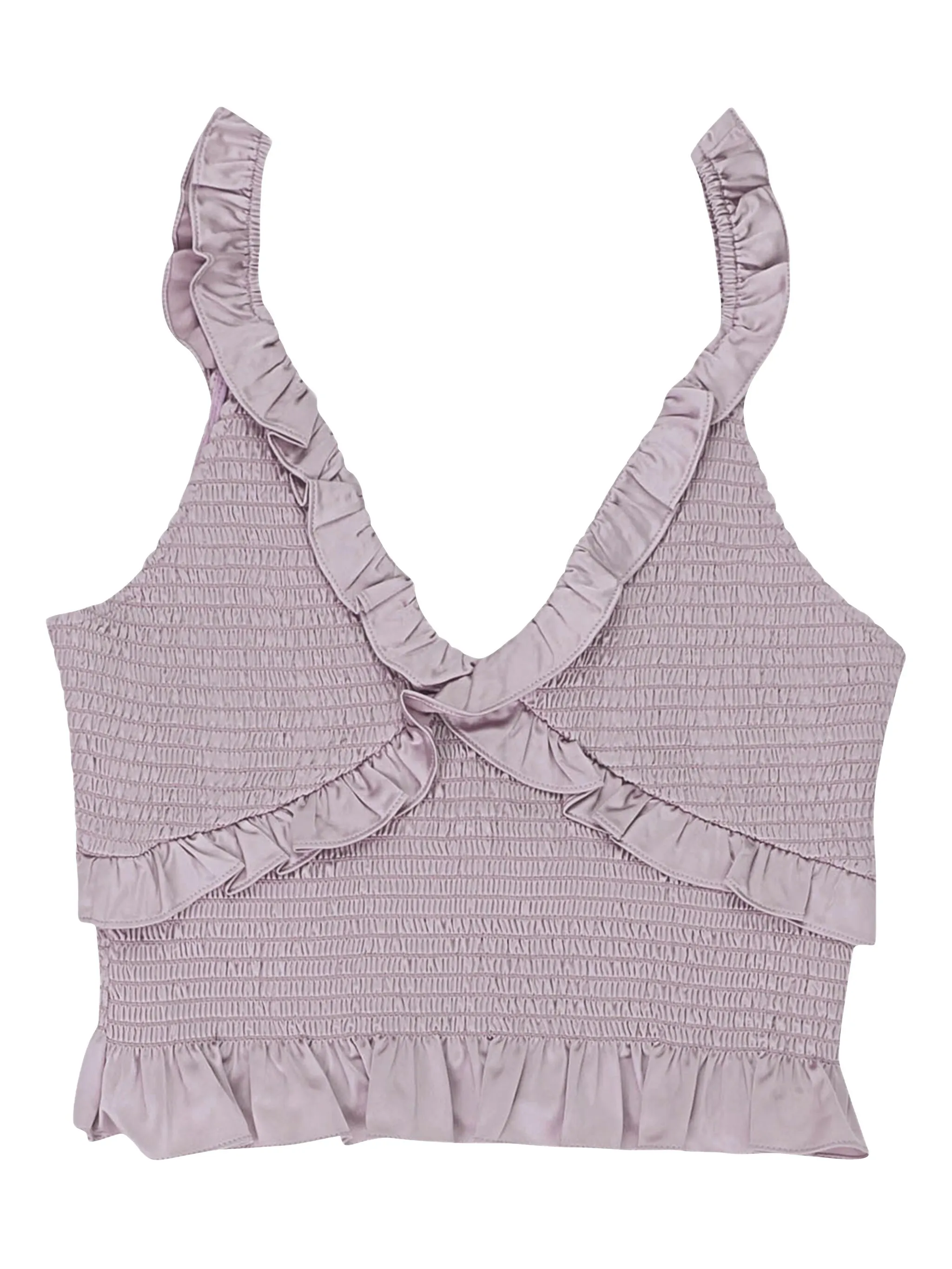 Атласный топ со сборками Callipygian, фиолетовый
Атласный топ со сборками Callipygian, фиолетовый