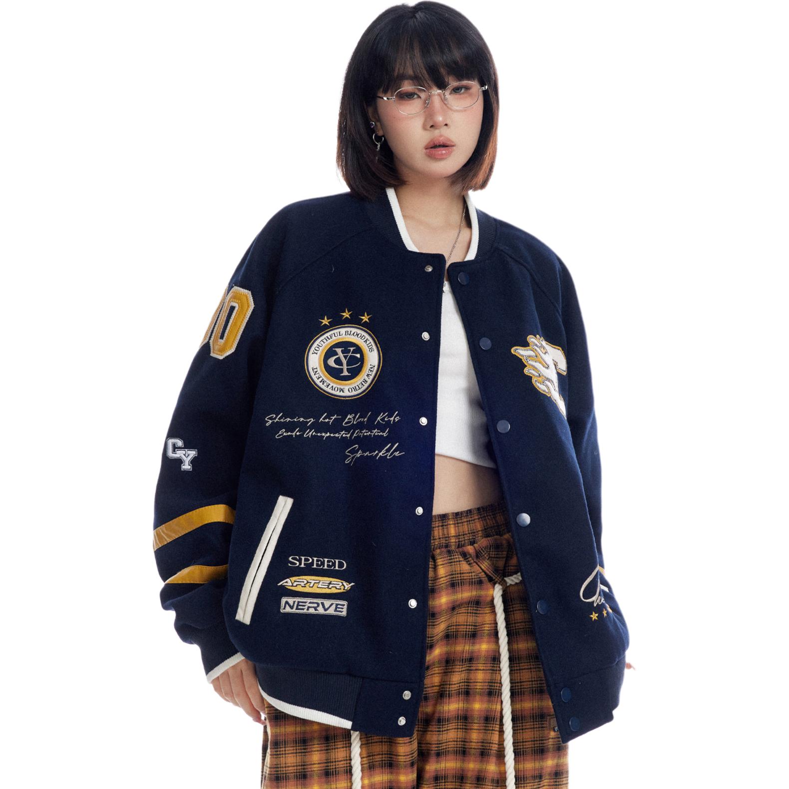 Бейсбольная куртка Unisex NEVER RULE, темно-синий
Бейсбольная куртка Unisex NEVER RULE, темно-синий