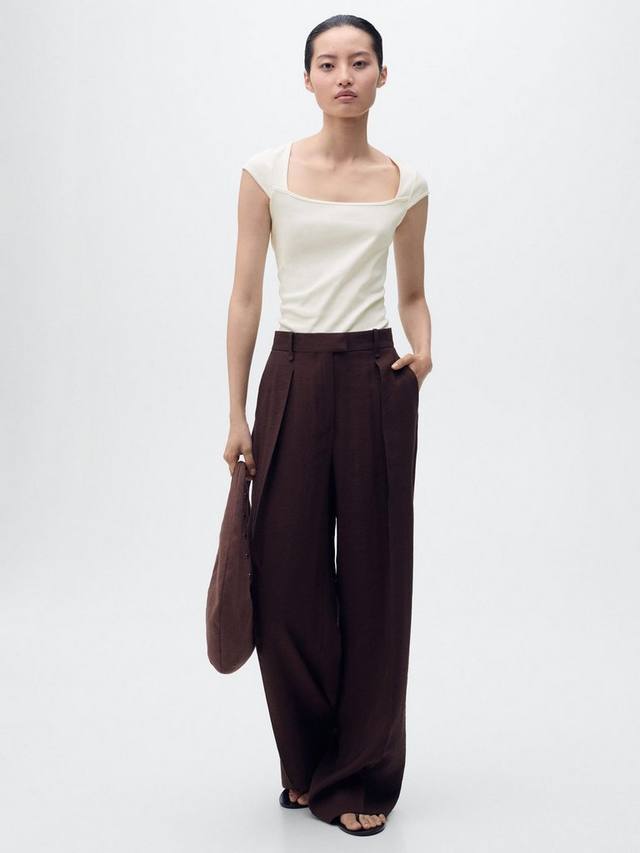 Топ Agnes с квадратным вырезом Mango, Natural White
Топ Agnes с квадратным вырезом Mango, Natural White