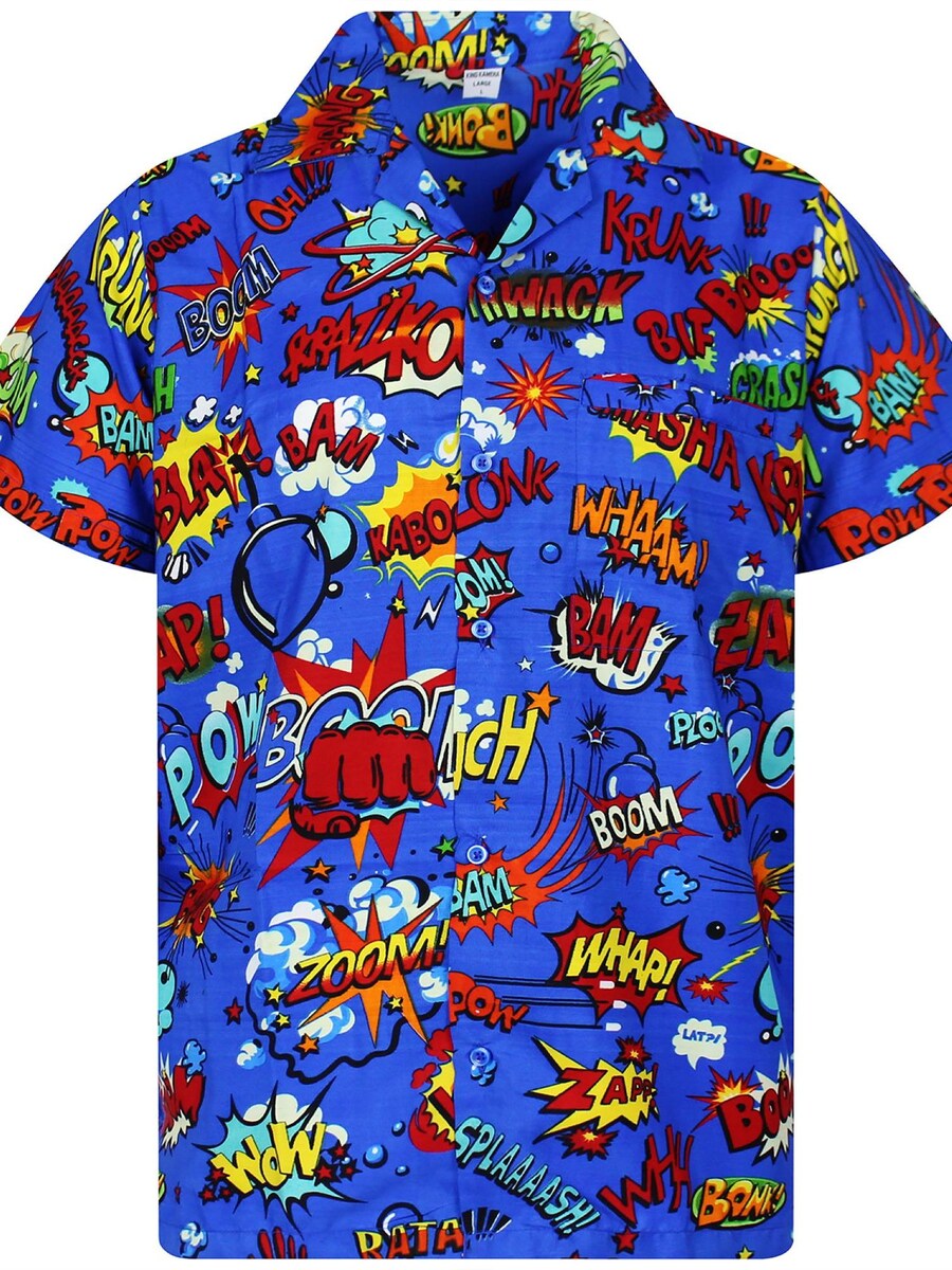 Рубашка King Kameha Boom Bang, синий
Рубашка King Kameha Boom Bang, синий