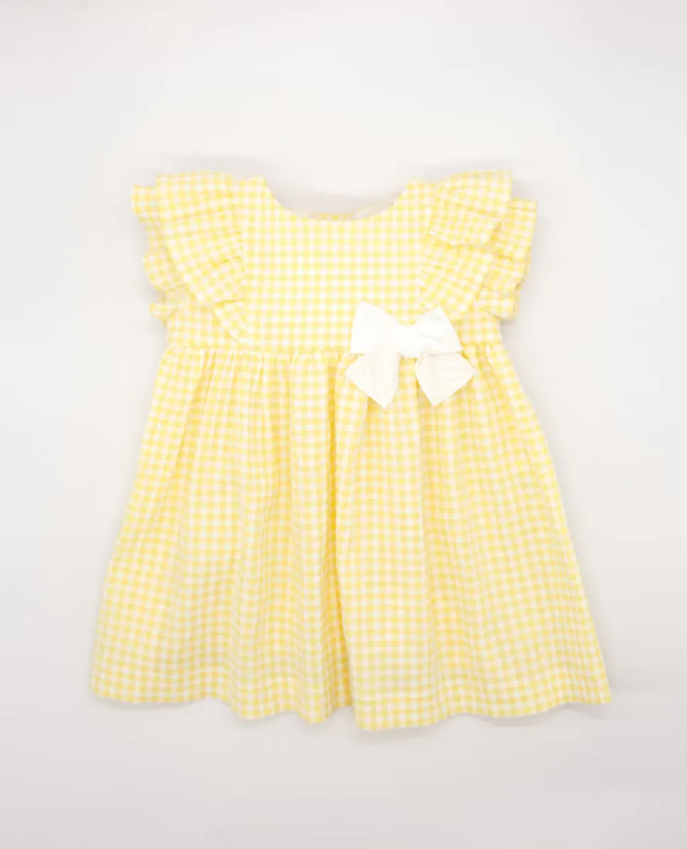 Платье для девочки в клетку с декоративным бантом Fina Ejerique, жёлтый
Платье для девочки в клетку с декоративным бантом Fina Ejerique, жёлтый