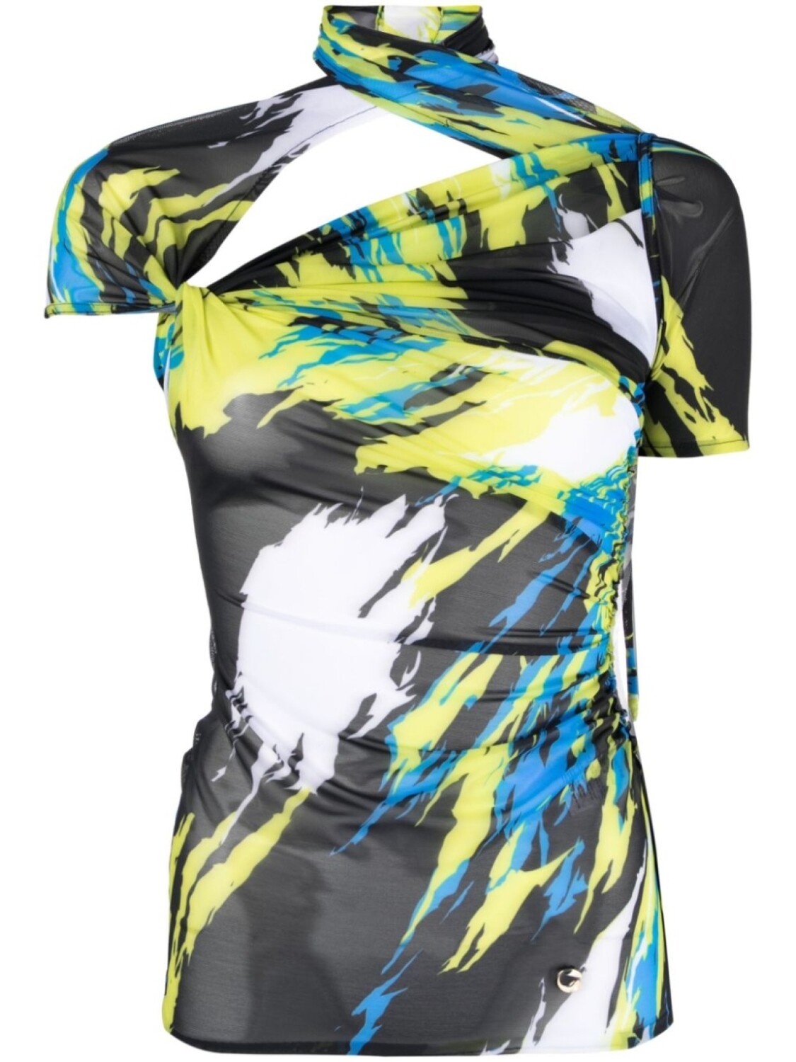 Coperni полупрозрачное платье с графичным принтом, черный
Coperni полупрозрачное платье с графичным принтом, черный