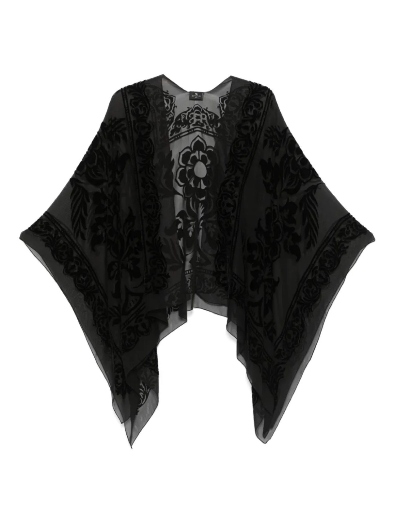 ETRO кейп с принтом, черный
ETRO кейп с принтом, черный