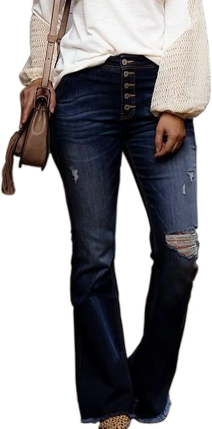 Женские джинсы Curvy Bell Bottom с высокой талией, рваные и облегающие TACSTRUN
Женские джинсы Curvy Bell Bottom с высокой талией, рваные и облегающие TACSTRUN