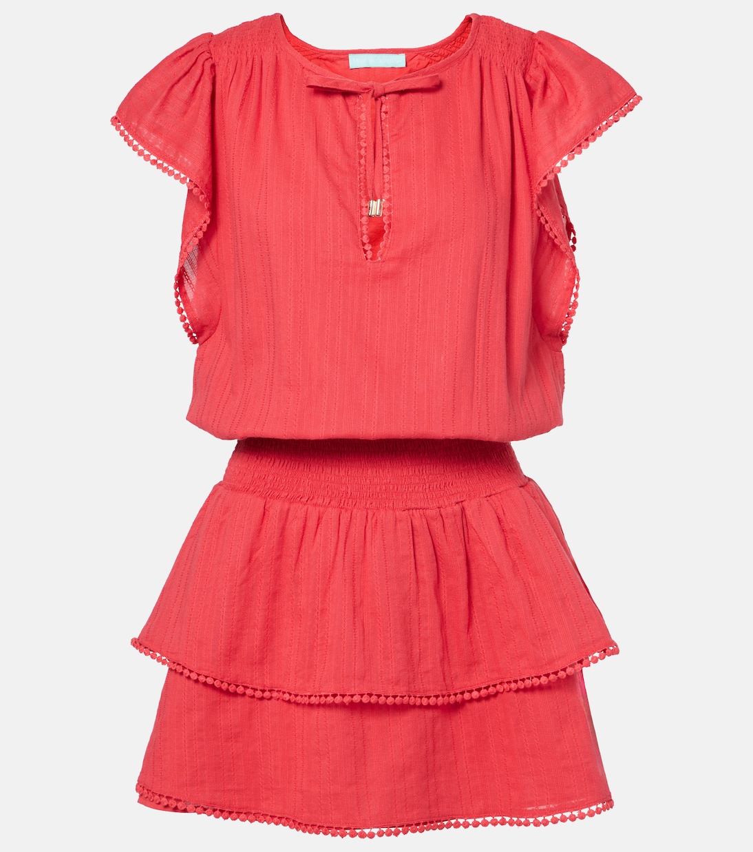 Многоярусное хлопковое мини-платье Keri Melissa Odabash, красный
Многоярусное хлопковое мини-платье Keri Melissa Odabash, красный