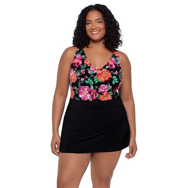 Платье-купальник Plus size с цветочным принтом и V-образным вырезом Trimshaper
Платье-купальник Plus size с цветочным принтом и V-образным вырезом Trimshaper