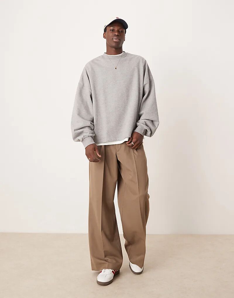 Толстовка essential extreme oversize серого меланжевого цвета ASOS DESIGN
Толстовка essential extreme oversize серого меланжевого цвета ASOS DESIGN