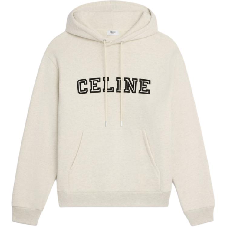 Свободный худи из флиса CELINE, белый
Свободный худи из флиса CELINE, белый