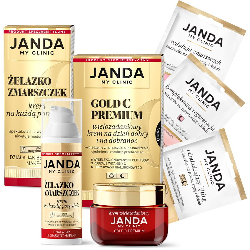 JANDA, Gold, косметический набор, 5 шт.
JANDA, Gold, косметический набор, 5 шт.