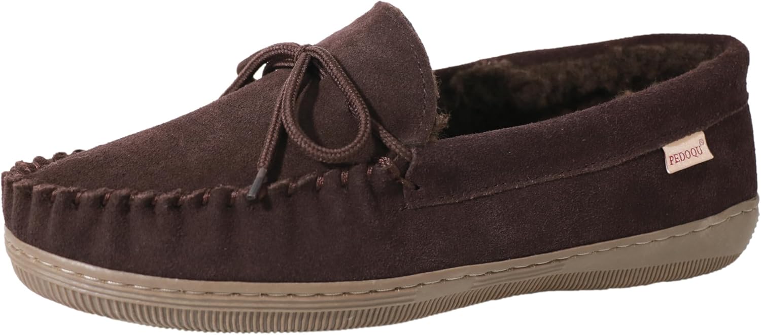 Мужские мокасины PEDOQU с верхом из замши, домашние тапочки с мемори-пеной, противоскользящие, для дома и улицы, теплые лоферы, Rootbeer
Мужские мокасины PEDOQU с верхом из замши, домашние тапочки с мемори-пеной, противоскользящие, для дома и улицы, теплые лоферы, Rootbeer