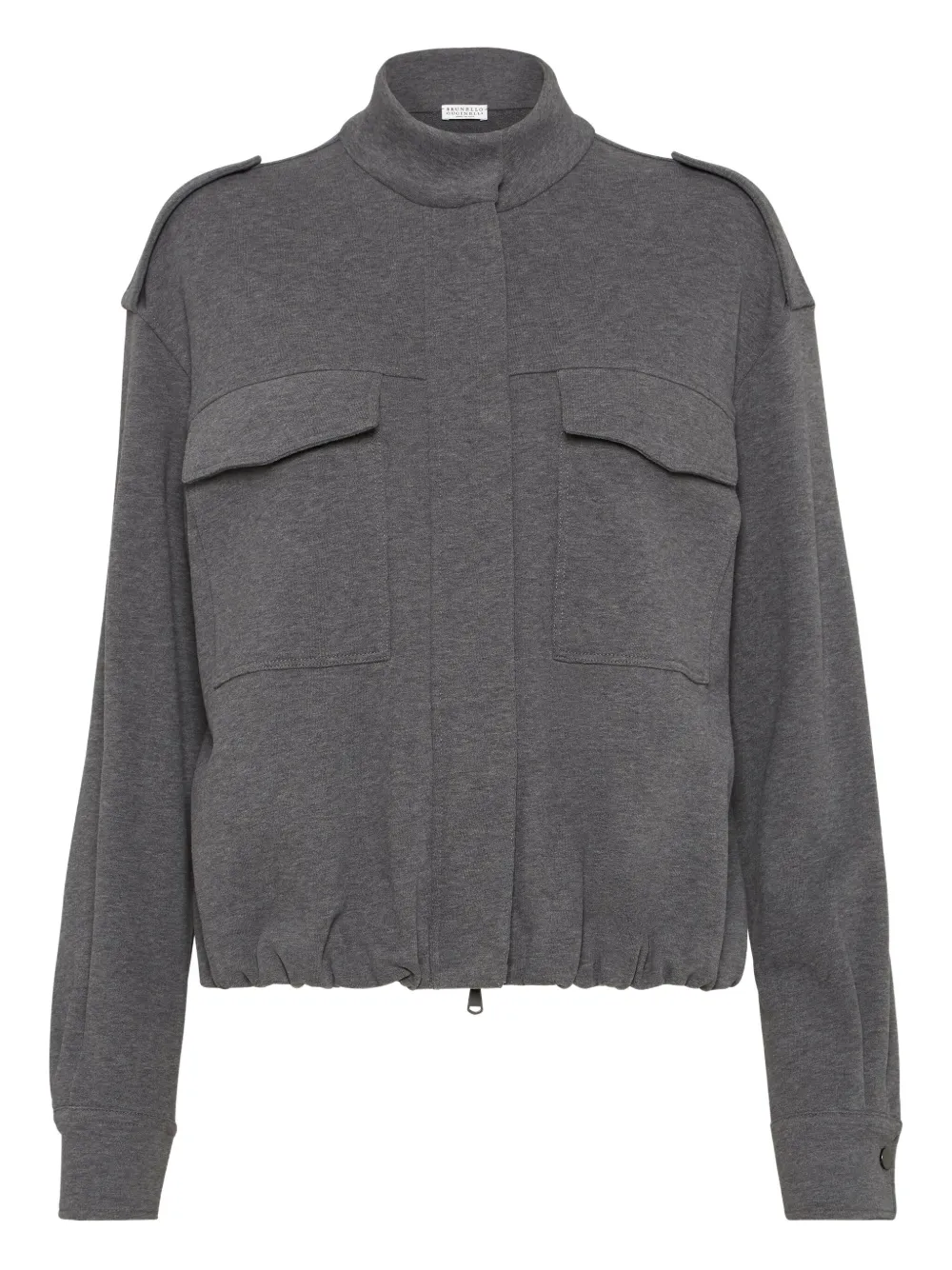 Бомбер с кулиской Brunello Cucinelli, серый
Бомбер с кулиской Brunello Cucinelli, серый