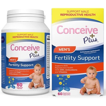 Витаминные добавки для поддержки фертильности для мужчин Conceive Plus с цинком, фолатом, корнем мака, селеном, 60 капсул
Витаминные добавки для поддержки фертильности для мужчин Conceive Plus с цинком, фолатом, корнем мака, селеном, 60 капсул