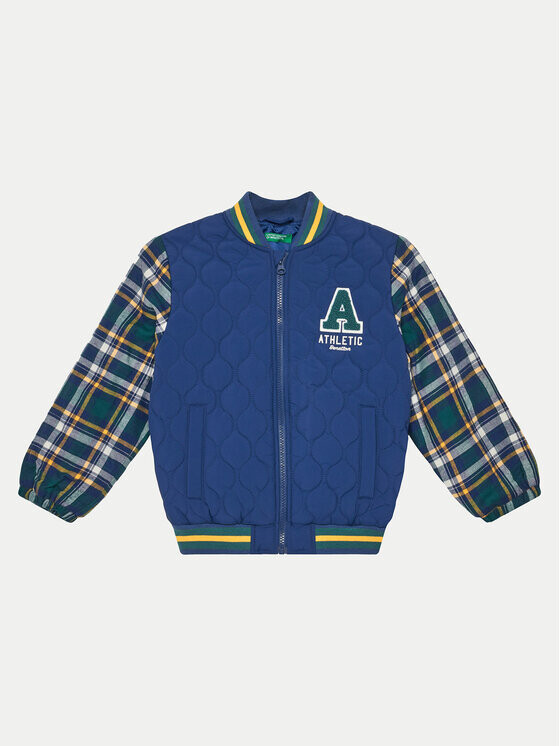 Бомбер стандартного кроя United Colors Of Benetton, синий
Бомбер стандартного кроя United Colors Of Benetton, синий