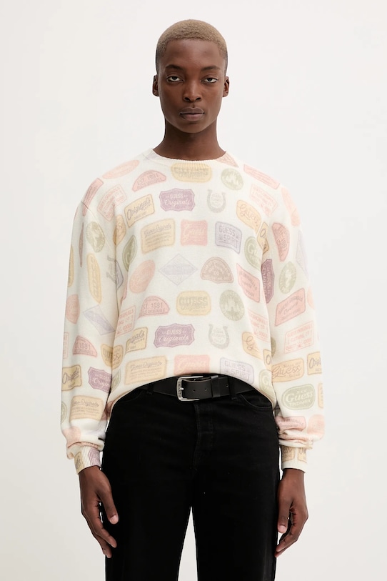 Хлопковый свитер Guess Originals, бежевый
Хлопковый свитер Guess Originals, бежевый