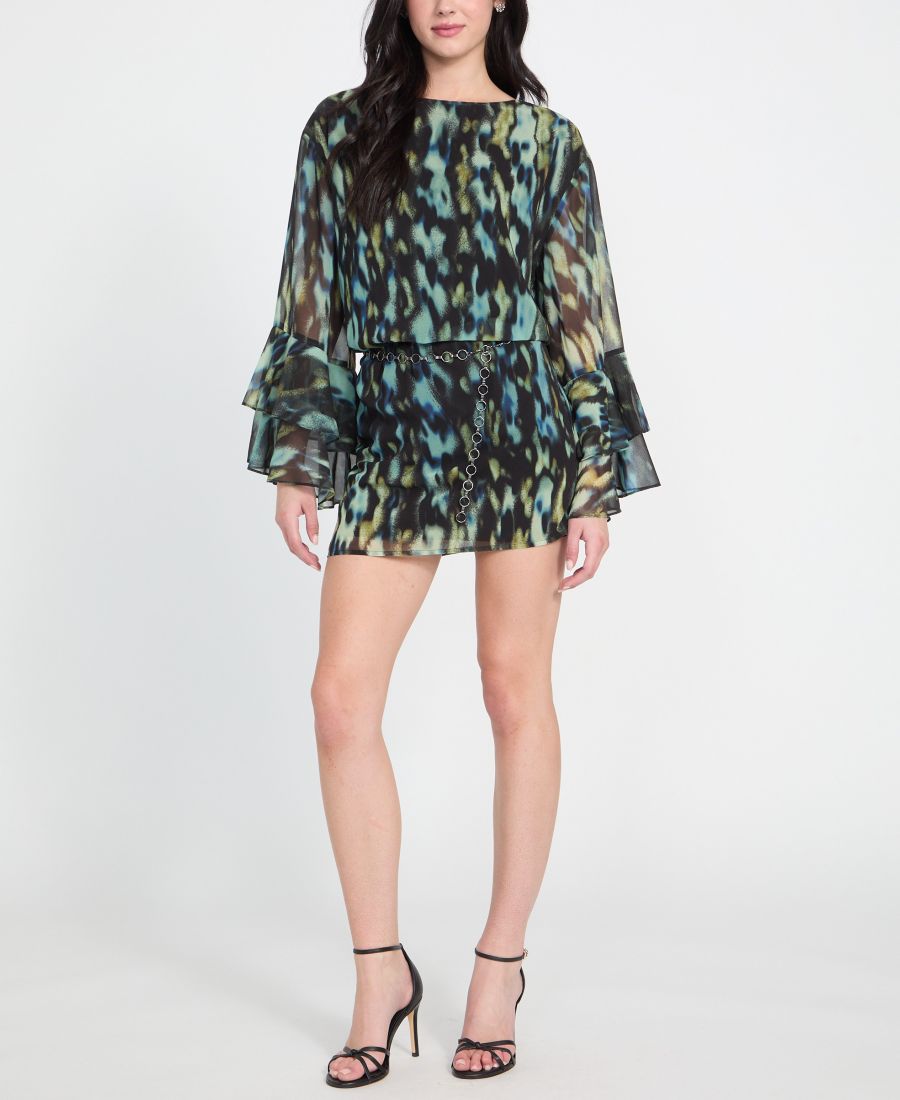 Женское шифоновое платье А-силуэта с поясом GUESS, Medium Blue
Женское шифоновое платье А-силуэта с поясом GUESS, Medium Blue