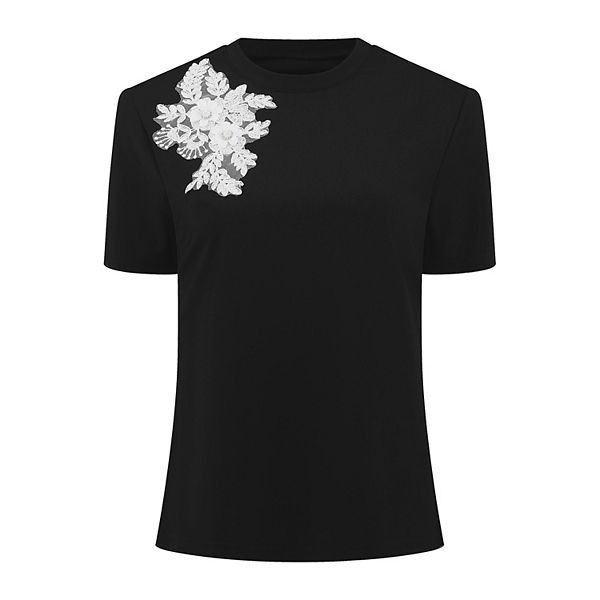 Женская базовая футболка с коротким рукавом и круглым вырезом Inspire Chic, Black
Женская базовая футболка с коротким рукавом и круглым вырезом Inspire Chic, Black