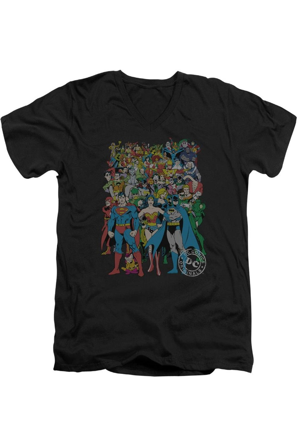 Футболка с коротким рукавом и V-образным вырезом для взрослых DC Comics Original Universe Gildan, черный
Футболка с коротким рукавом и V-образным вырезом для взрослых DC Comics Original Universe Gildan, черный